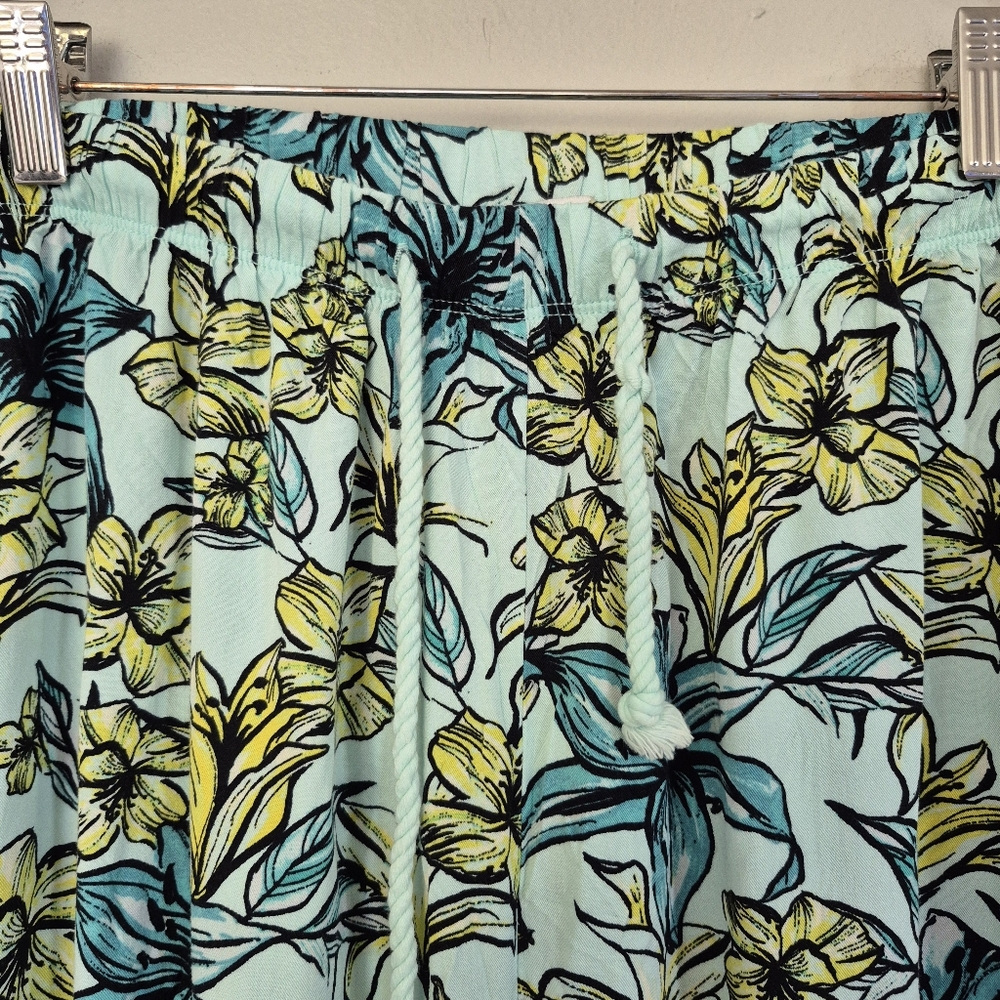 Beach Riot Swim Coverup Pants Floral Print Large - Picture 5 of 8